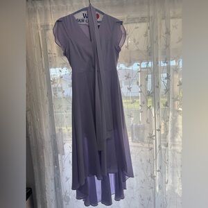 Lulu's French Countryside Lavender High-Low Dress